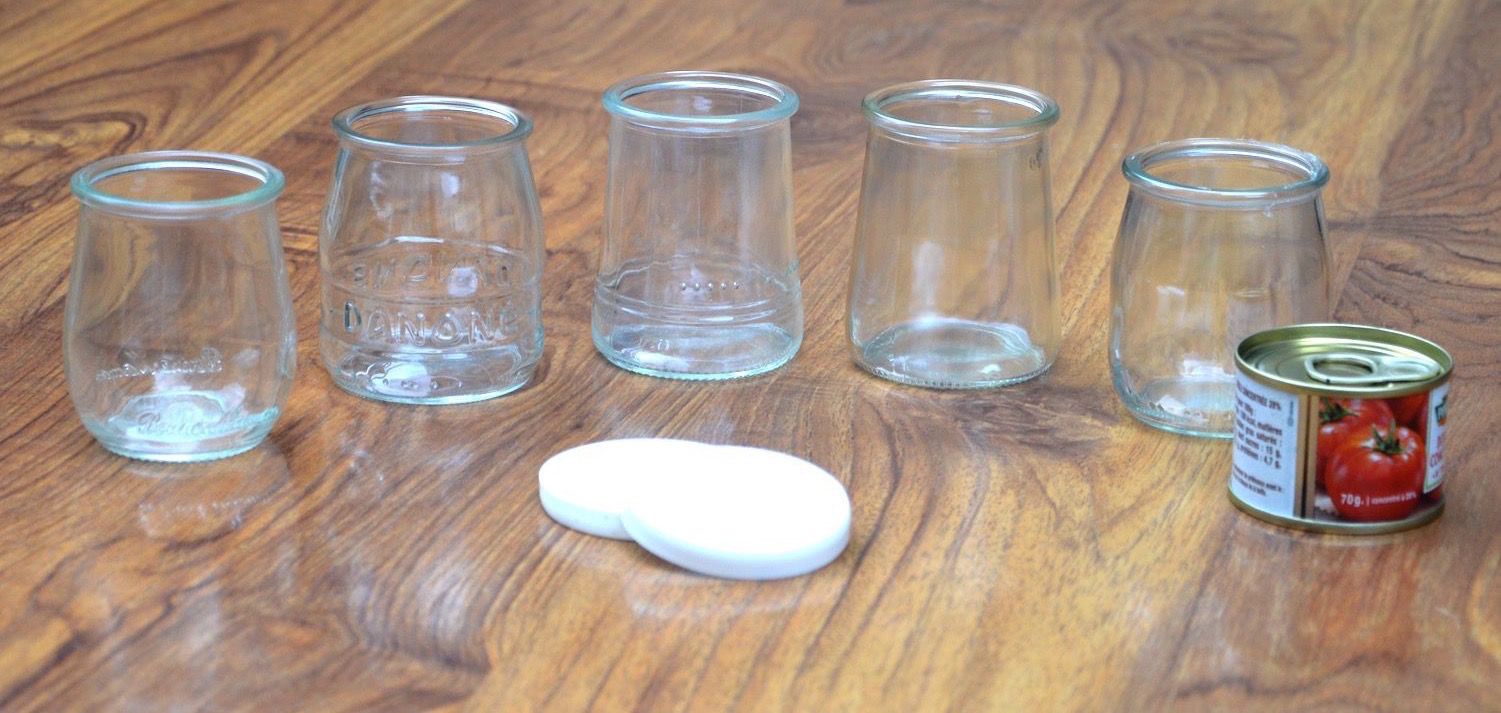 Capuline - COUVERCLES pour pots de yaourt et desserts en verre ou  céramique, type La Laitière et La Fermière